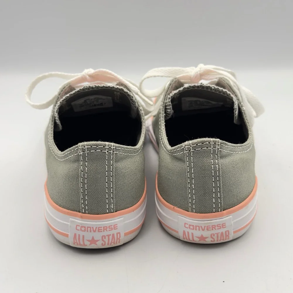 Converse Chuck Taylor All Star Low Top Green Peach Junior 5 660103F Sneakers‎